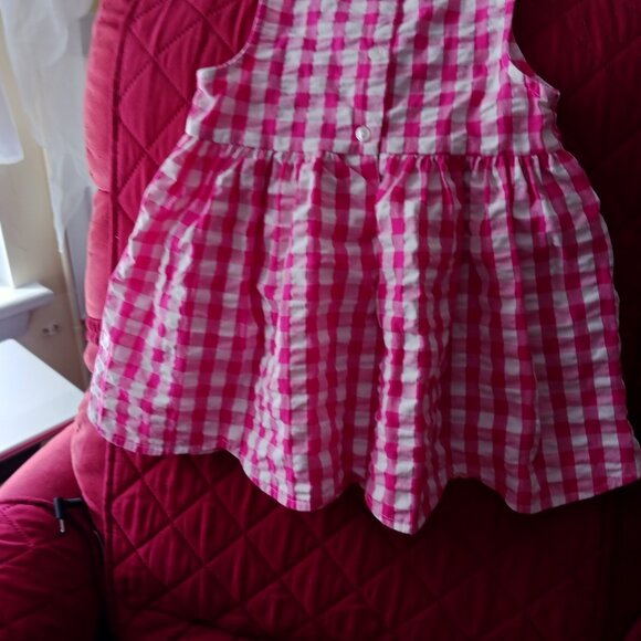 Pink & White Check Sundress by Youngland, Size 24 Mo. - Picture 2 of 9
